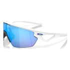 Image of Oakley Sphaera Polarized Sunglasses - Matte White Frame / Prizm Sapphire Polarized Lens
