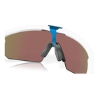 Image of Oakley Sphaera Polarized Sunglasses - Matte White Frame / Prizm Sapphire Polarized Lens