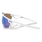 Image of Oakley Sphaera Polarized Sunglasses - Matte White Frame / Prizm Sapphire Polarized Lens