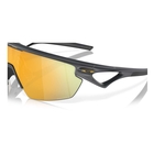 Image of Oakley Sphaera Polarized Sunglasses - Matte Carbon Frame / Prizm 24K Polarized Lens