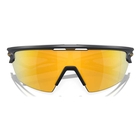 Image of Oakley Sphaera Polarized Sunglasses - Matte Carbon Frame / Prizm 24K Polarized Lens
