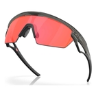 Image of Oakley Sphaera Sunglasses - Matte Grey Smoke Frame / Prizm Trail Torch Lens