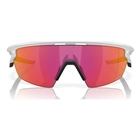 Image of Oakley Sphaera Sunglasses - Matte White Frame / Prizm Field Lens