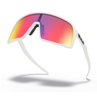 Image of Oakley Sutro Prizm Road Sunglasses - Matte White Frame / PRIZM Road Lens