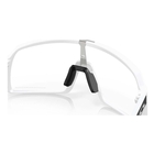 Image of Oakley Sutro Sunglasses - Matte White Frame/Clear to Black Iridium Photochromic Lens