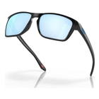 Image of Oakley Sylas Prizm Polarized Sunglasses - Matte Black Frame / Prizm Deep Water Polarized Lens