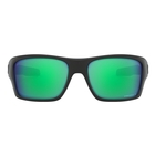 Image of Oakley Turbine Prizm Polarized Sunglasses - Oakley Turbine Sunglasses - Matte Black/Prizm Jade Polarized Lens