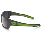 Image of Oakley Turbine Prizm Daily Polarized Tour De France Sunglasses - Matte Dark Grey Frame/Prizm Daily Polarized Lens