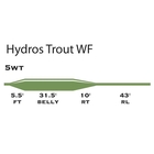 Image of Orvis Hydros WF Trout Fly Line - Olive / Yellow