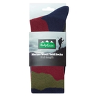 Image of Ridgeline Merino Wool Socks - Full Length - Navy Stripes