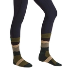 Image of Ridgeline Merino Wool Socks - Mid Length - Olive Stripes