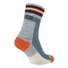 Image of SealSkinz Surlingham-A WP All Weather Ankle Length Striped Cuff Sock - Blue