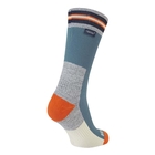 Image of SealSkinz Surlingham-A WP All Weather Mid Length Striped Cuff Sock - Blue