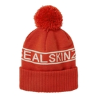 Image of SealSkinz Heacham WP Cold Weather Icon Bobble Hat - orange/Cream