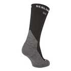 Image of SealSkinz Stanfield WP Extreme Cold Weather Mid Length Socks - Black/Grey