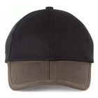 Image of SealSkinz Marham WP Oiled Canvas Cap - Black/Olive