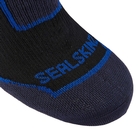 Image of SealSkinz Mid Weight Knee Length Socks - Black / Grey