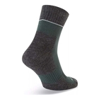 Image of SealSkinz Morston Solo QuickDry Ankle Length Socks - Olive/Grey Marl/Cream