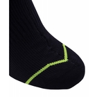 Image of SealSkinz Waterproof All Weather Mid Length Socks with Hydrostop - Black / Illuminous