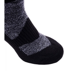 Image of SealSkinz Waterproof All Weather Ankle Length Socks - Black/Grey Marl
