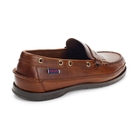 Image of Sebago Sloop Waxed Leather Loafers (Men's) - Brown Oiled Waxy