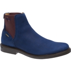 Image of Sebago Turner Chelsea WP Casual Boots (Men's) - Navy Nubuck / Burgundy Gore