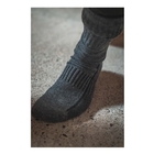 Image of Seeland Field Heavy Merino Socks - Grey Melange/Black