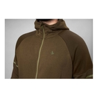 Image of Seeland Cross Hoodie with Zip - Dark Olive