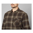 Image of Seeland Glen Flannel Shirt - Pine Green Check