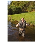 Image of Snowbee Auto-Inflate Fly Vest - Dark Moss Green