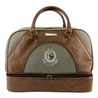 Image of Snowbee Boston Overnight/Sports Bag - Faux Leather - 2 Tone Tan/Olive