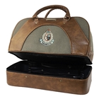 Image of Snowbee Boston Overnight/Sports Bag - Faux Leather - 2 Tone Tan/Olive