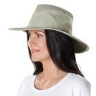 Image of Tilley Broad Curved Brim Lightweight Airflo Hat - Khaki With Olive Underbrim