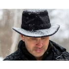 Image of Tilley Medium Curved Brim Tec Wool Winter Hat - Black