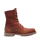 Image of Timberland Authentics Faux Fur Fold Down Boots (Women's) - Medium Brown Nubuck