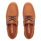 Image of Timberland Bradstreet 3 Eye Boat Shoes (Men's) - Medium Brown Nubuck