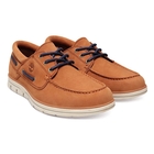 Image of Timberland Bradstreet 3 Eye Boat Shoes (Men's) - Medium Brown Nubuck