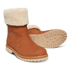 Image of Timberland Chamonix Valley Authentic Shearling Fold Down Waterproof Boot (Women's) - Rust (Saddle) Nubuck