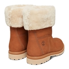 Image of Timberland Chamonix Valley Authentic Shearling Fold Down Waterproof Boot (Women's) - Rust (Saddle) Nubuck