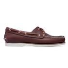 Image of Timberland Icon Classic 2 Tone 2 Eye Boat Shoe (Men's) - Dark Brown Smooth/Medium Brown Full Grain