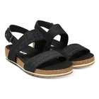 Image of Timberland Malibu Waves 2 Band Sandals (Women's) - Black Embossed Suede