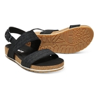 Image of Timberland Malibu Waves 2 Band Sandals (Women's) - Black Embossed Suede