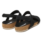 Image of Timberland Malibu Waves 2 Band Sandals (Women's) - Black Embossed Suede