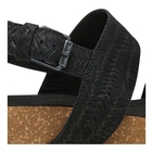 Image of Timberland Malibu Waves 2 Band Sandals (Women's) - Black Embossed Suede