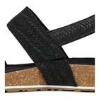 Image of Timberland Malibu Waves 2 Band Sandals (Women's) - Black Embossed Suede
