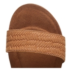 Image of Timberland Malibu Waves Cross Slide Sandals (Women's) - Rust Embossed Suede