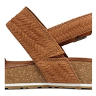 Image of Timberland Malibu Waves Cross Slide Sandals (Women's) - Rust Embossed Suede