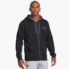 Image of Under Armour Storm Cotton Full-Zip Hoody - Black / White