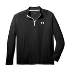 Image of Under Armour Tech 1/4 Zip Long Sleeve T-Shirt - Black/White