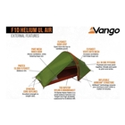 Image of Vango F10 Helium UL Air 1 Tent - Alpine Green